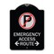 Signmission Emergency Access Route W/ Bidirectional Arrow Heavy-Gauge Aluminum Sign, 24" x 18", BS-1824-24111 A-DES-BS-1824-24111 - alternate 1